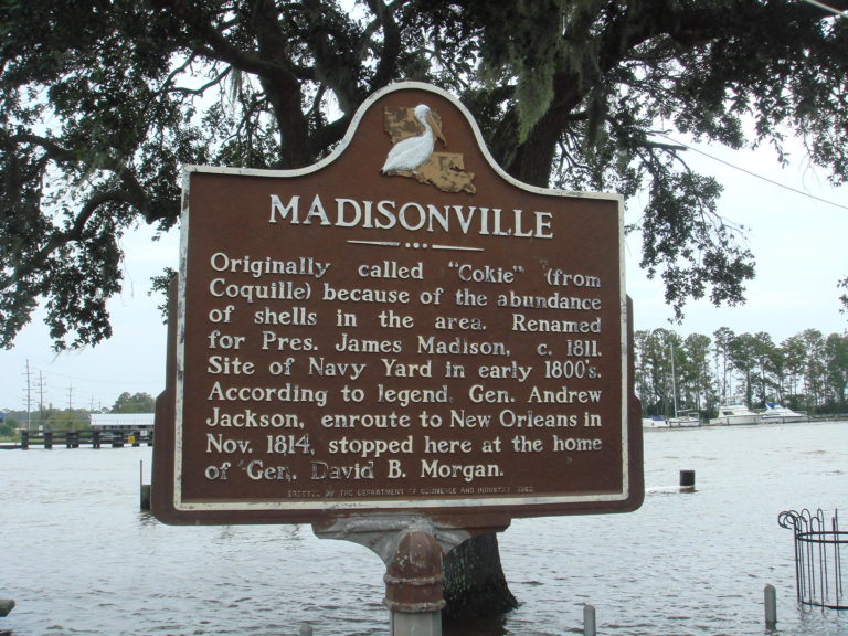 MadisonvilleLouisianahistoricalsign Tamanend LA